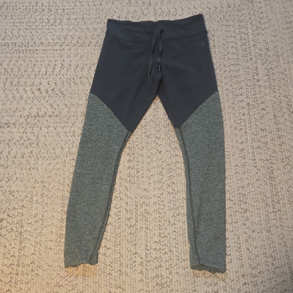 The North‎ Face Leggings Womens Medium Green Ruched Flashdry XD Hike Gym Workout